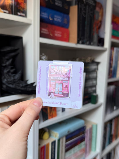 romance bookstore - magnetic bookmark