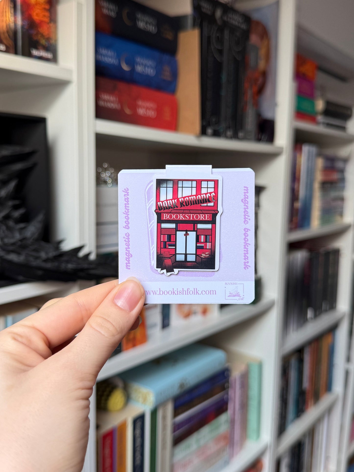 dark romance bookstore - magnetic bookmark