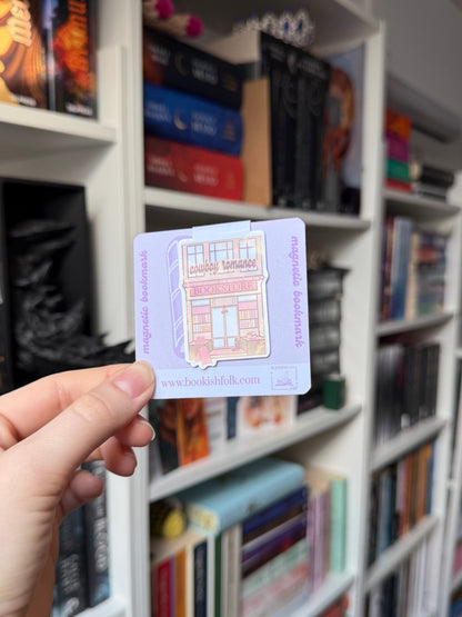 cowboy romance bookstore - magnetic bookmark