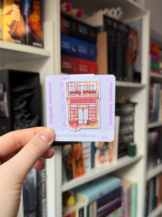 cowboy romance bookstore - magnetic bookmark
