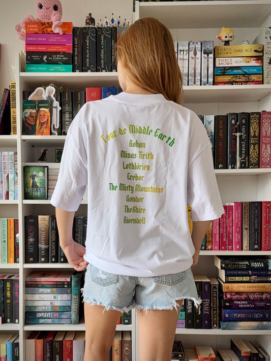 Tour de Middle Earth - oversized triko