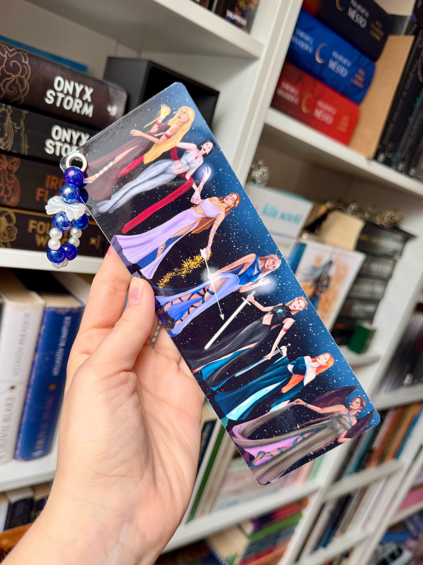 Night Court Girlies - bookmark with beads
