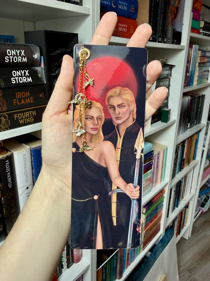 Red Rising - bookmark with charms