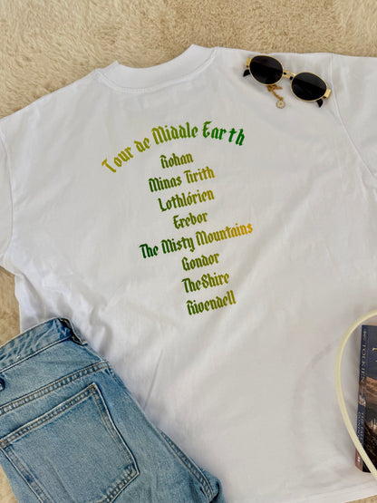 Tour de Middle Earth - oversized triko