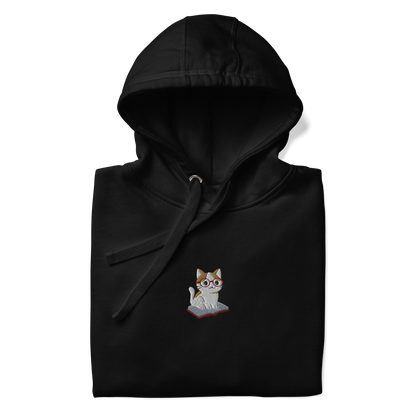 bookish cat - hoodie