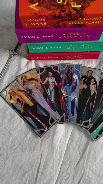 ACOTAR knižní záložky - girls edition
