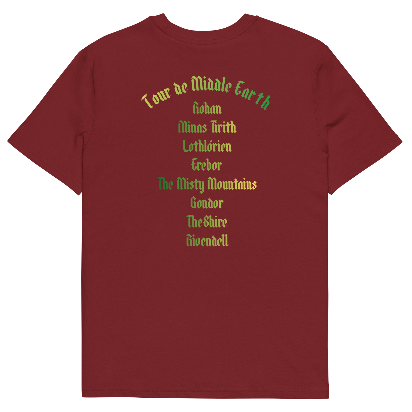 Tour de Middle Earth - t-shirt