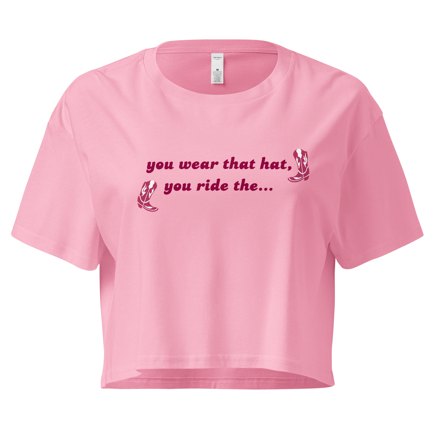 you wear that hat - crop top
