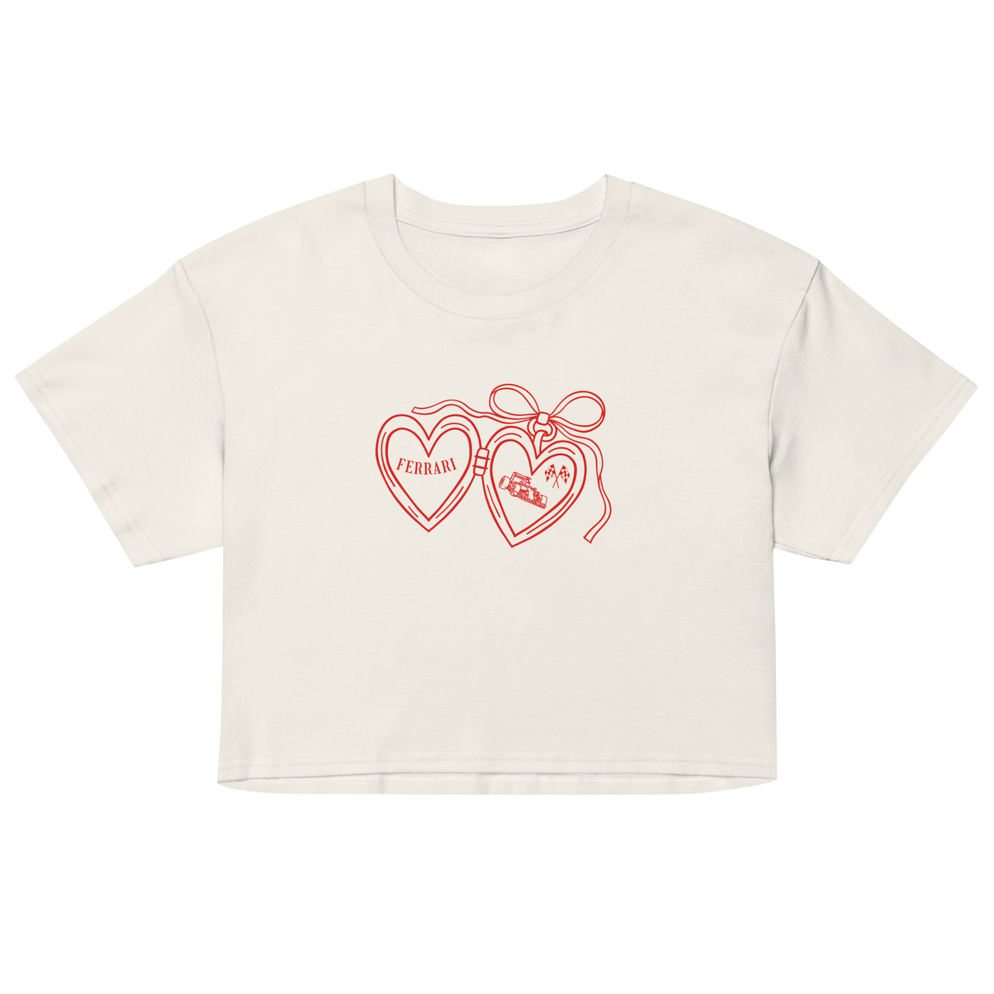 ferrari heart - crop top