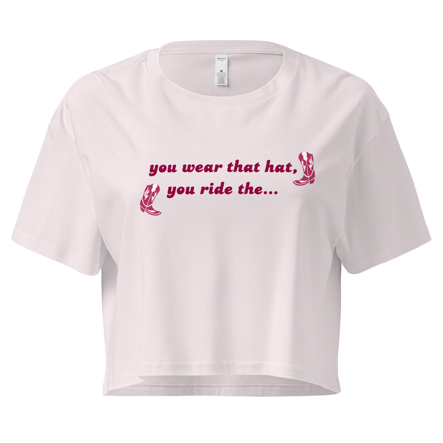 you wear that hat - crop top