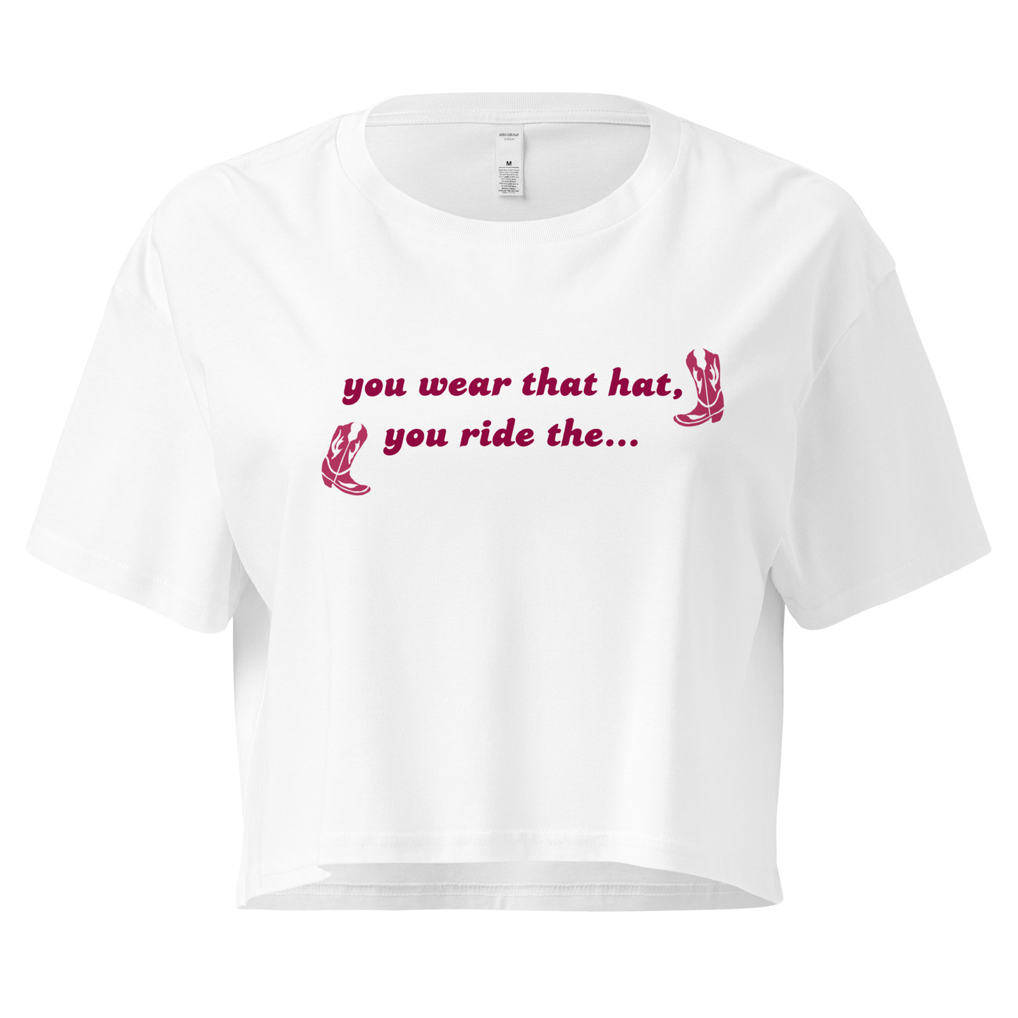 you wear that hat - crop top