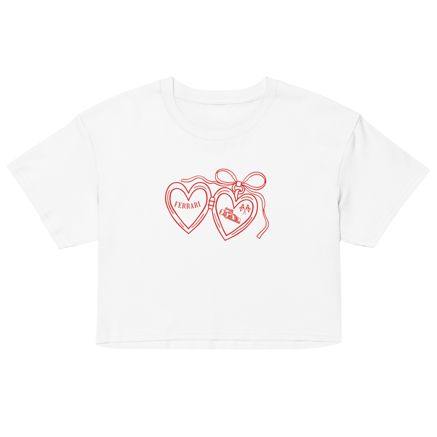 ferrari heart - crop top
