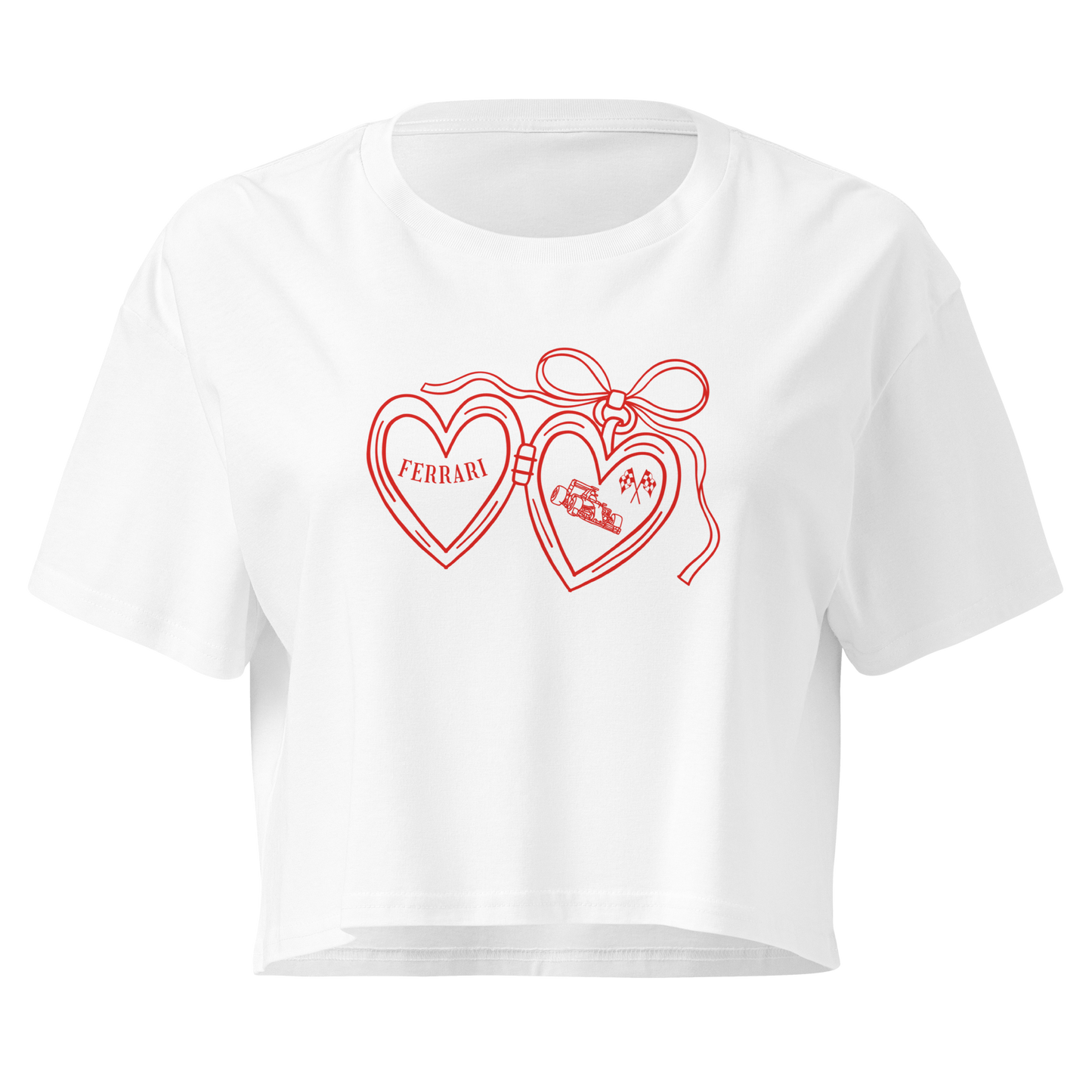 ferrari heart - crop top